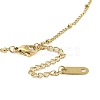 304 Stainless Steel Satellite Chain Bowknot Pendant Necklaces NJEW-N055-16G-3