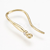 Brass Earring Hooks KK-L152-22G-1