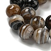 Natural Banded Agate Beads Strands G-NH0023-B01-01-4