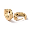 304 Stainless Steel Thick Hoop Earrings for Men Women EJEW-G324-01G-2