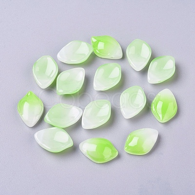 Imitation Jade Glass Pendants GLAA-L027-D-1