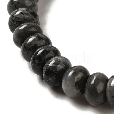 Natural Map Stone Beads Strands G-G102-C04-01-1