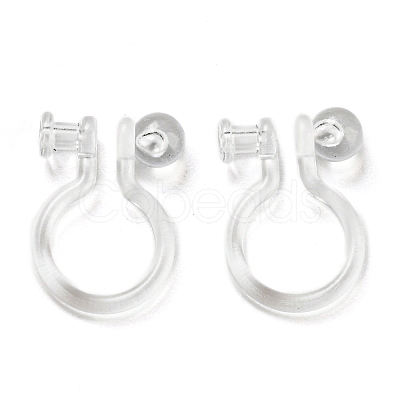 Resin Clip-on Earring Findings X1-FIND-H046-12-1