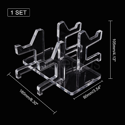 Assembled Acrylic Game Pad Controller Display Stands ODIS-WH0001-27-1