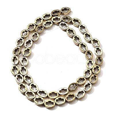 Electroplated Synthetic Non-magnetic Hematite Beads Strands G-L613-Z01-01N-1