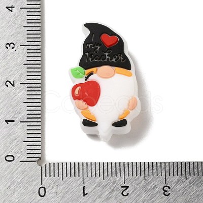 Gnome Food Grade Eco-Friendly Silicone Focal Beads SIL-C005-05D-1