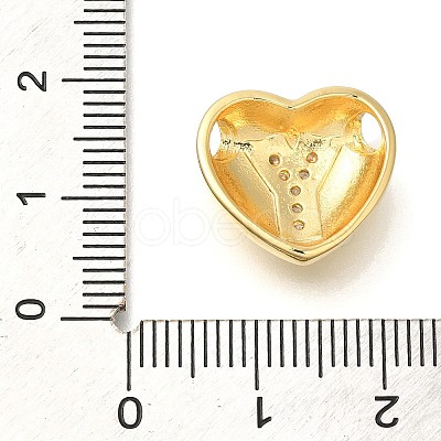 Rack Plating
 Brass Micro Pave Cubic Zirconia Pendants KK-I722-04G-Y-1