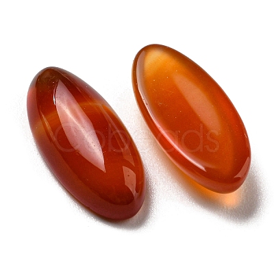 Natural Red Agate Cabochons G-B050-24C-1