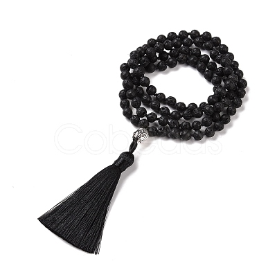 Tassel Pendant Necklaces NJEW-P191-A10-1