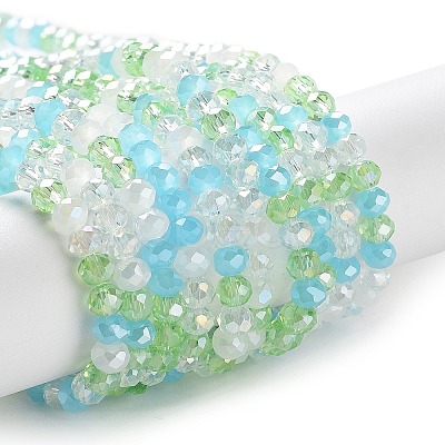 Glass Beads Strands EGLA-A034-M4mm-50-1