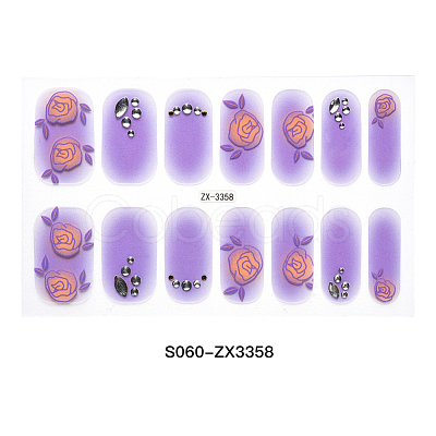 Full Cover Nombre Nail Stickers MRMJ-S060-ZX3358-1