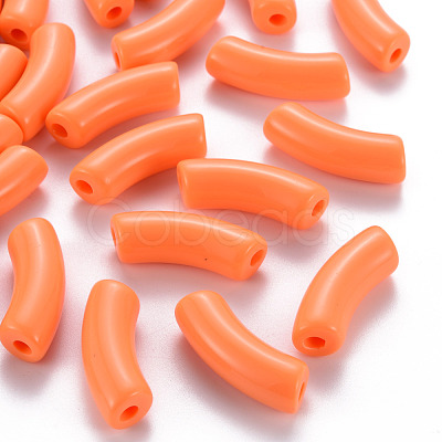 Opaque Acrylic Beads MACR-S372-001B-S025-1