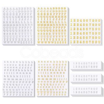 CHGCRAFT 24 Sheets 3 Style Cupronickel Stickers DIY-CA0003-51-1