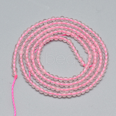 Natural Rose Quartz Beads Strands G-S266-2mm-16-1