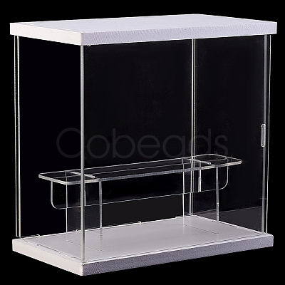 2-Tier Transparent Acrylic Minifigures Display Case ODIS-WH0043-68A-1