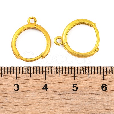 Brass Hoop Earring Findings KK-G502-01G-1