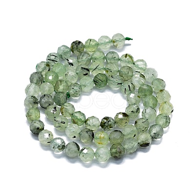 Natural Prehnite Beads Strands G-G927-39-1