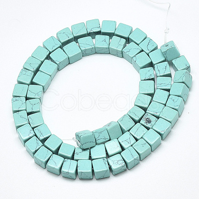 Synthetic Turquoise Beads Strands G-S357-G16-1