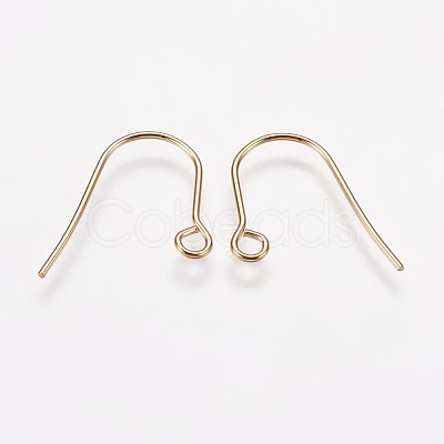 304 Stainless Steel Earring Hooks X-STAS-F142-01G-1