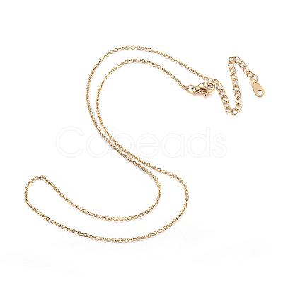 Ion Plating(IP) 304 Stainless Steel Necklaces NJEW-E080-10G-1