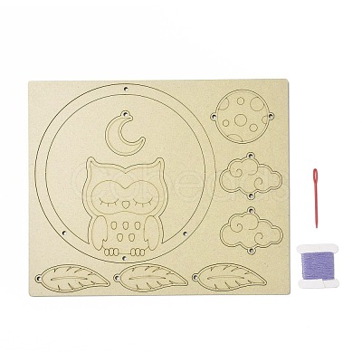 DIY Owl Wind Chime Making Kits DIY-A029-07-1