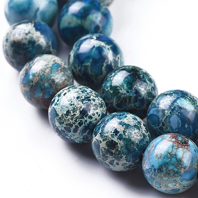 Natural Imperial Jasper Beads Strands G-G814-07-10mm-04-1