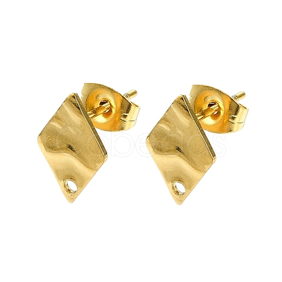 304 Stainless Steel Stud Earring Findings STAS-L024-003G-05-1