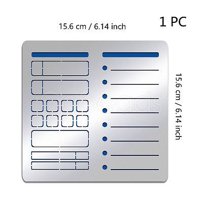 Stainless Steel Cutting Dies Stencils DIY-WH0279-037-1