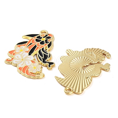 Rack Plating Alloy Enamel Pendants FIND-Q099-03B-02-1