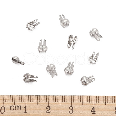 Tarnish Resistant 304 Stainless Steel Smooth Surface Bead Tips X-STAS-D150-02P-1