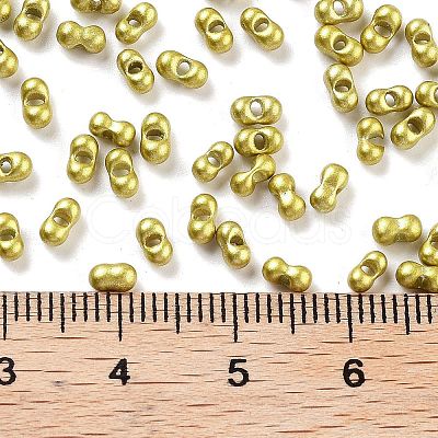 Baking Paint Glass Seed Beads SEED-A033-04G-1