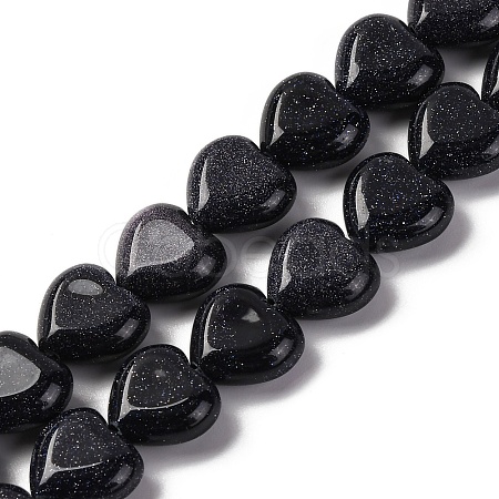 Synthetic Blue Goldstone Beads Strands G-I372-A12-01-1