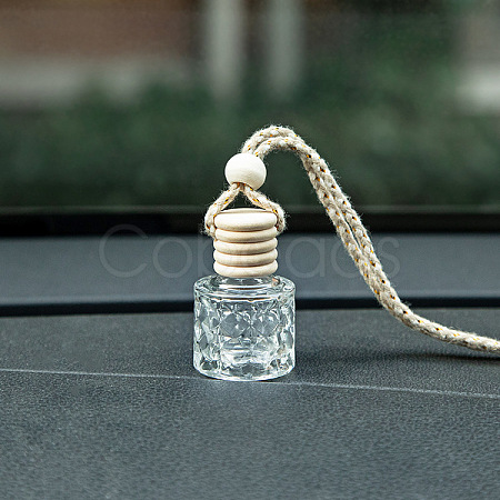 Column Glass Empty Refillable Car Perfume Bottle PW-WGC6C0A-01-1