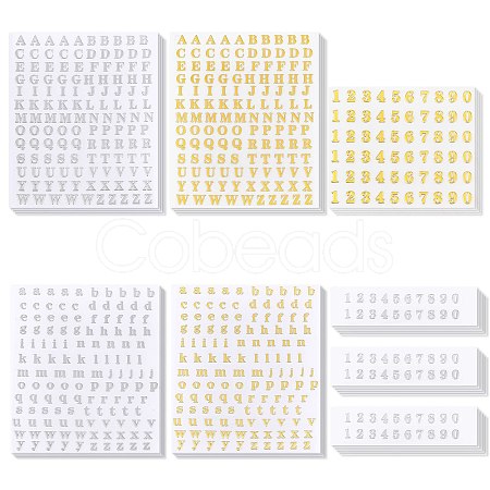 CHGCRAFT 24 Sheets 3 Style Cupronickel Stickers DIY-CA0003-51-1