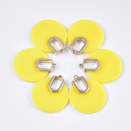 Opaque Acrylic Pendants MACR-T031-08B-1