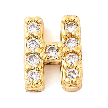 Rack Plating Brass Micro Pave Cubic Zirconia Cabochons KK-F874-04G-H-1