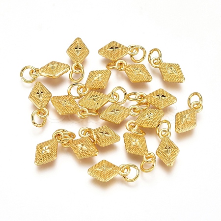 Electroplated Alloy Charms PALLOY-G267-13G-1