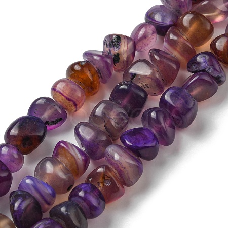 Natural Agate Beads Strands G-C039-F01-1