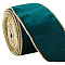 10 Yards Single Face Velvet Ribbon, for Bowknot Making, Gift Decoration, Dark Green, 2-1/2 inch(63mm)