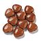 Synthetic Goldstone Beads, Half Drilled, Heart, 15.5x15.5x8mm, Hole: 1mm