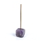 Natural Amethyst Incense Burners Holder, Aromatherapy Furnace Home Decor, Cube, 15~25mm