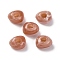 Two Tone Opaque Acrylic Beads, Imitation Gemstone, Triangle, Dark Salmon, 13x16x9.5mm, Hole: 5.2mm, About: 416pcs/500g