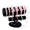 PVC & Velevt & Wood Headband Holders, Jewelry Headband Display Organizer for Girl Women, Black, 32x18x25cm