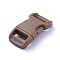 Plastic Adjustable Quick Side Release Buckles, for Luggage Straps Backpack Repairing, Rectangle, Camel, 29x15mm, Hole: 10mm