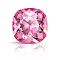 Preciosa&reg MAXIMA Crystal Fancy Stones, Czech Crystal, 435 36 132 Cushion Square, Dura Foiling, Rose, 10x10mm