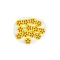 Silicone Beads, Chewing Beads For Teethers, DIY Nursing Necklaces Making, Yellow, 26mm