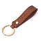 PU Leather Keychain, Sienna, 8cm