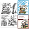 Custom Summer Theme PVC Plastic Clear Stamps, for DIY Scrapbooking, Photo Album Decorative, Cards Making, Book, 160x110mm