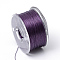 Special Coated Nylon Beading Threads for Seed Beads, Purple, 0.1mm, about 50yards/roll