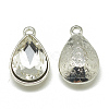 Alloy Glass Pendants PALLOY-T028-10x14mm-01-2